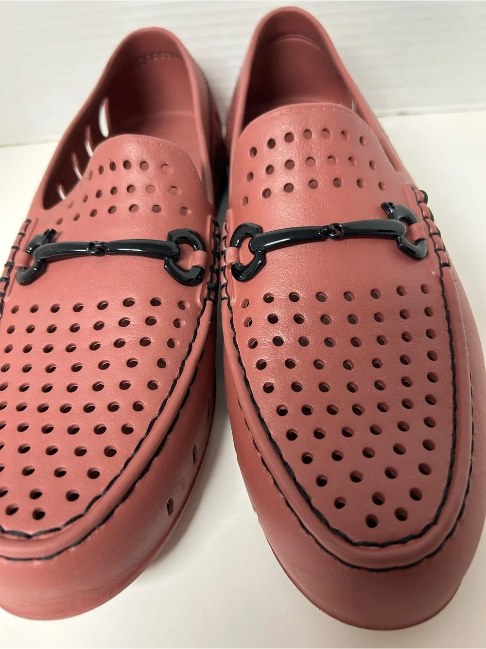 Floafers Men's Chairman Bit Loafers Light Burgundy Waterproof Gorp Size 10 NWOB